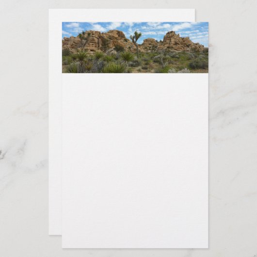 Barker Dam Loop Wandern im Joshua Tree Nationalpar Briefpapier (Vorne/Hinten)