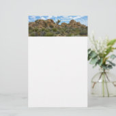 Barker Dam Loop Wandern im Joshua Tree Nationalpar Briefpapier (Stehend Vorderseite)