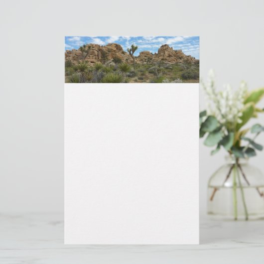 Barker Dam Loop Wandern im Joshua Tree Nationalpar Briefpapier (Stehend Vorderseite)