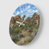 Barker Dam Loop Wandern im Joshua Tree Nationalpar Große Wanduhr (Winkel)