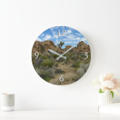 Barker Dam Loop Wandern im Joshua Tree Nationalpar Große Wanduhr (Zuhause)