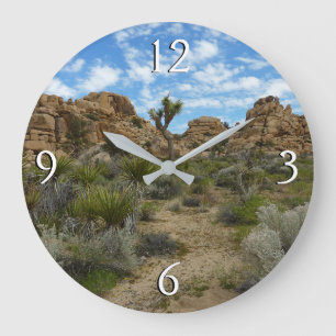 Barker Dam Loop Wandern im Joshua Tree Nationalpar Große Wanduhr