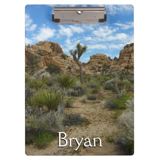 Barker Dam Loop Wandern im Joshua Tree Nationalpar Klemmbrett (Vorderseite)