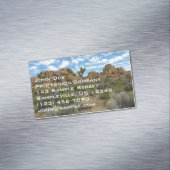 Barker Dam Loop Wandern im Joshua Tree Nationalpar Magnetische Visitenkarte (Beispiel)