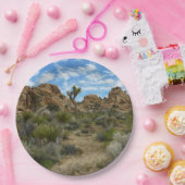 Barker Dam Loop Wandern im Joshua Tree Nationalpar Pappteller (Party)