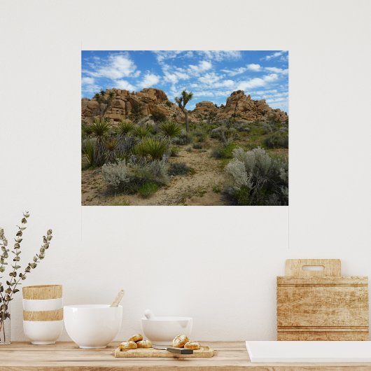 Barker Dam Loop Wandern im Joshua Tree Nationalpar Poster (Küche)