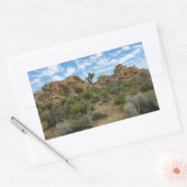 Barker Dam Loop Wandern im Joshua Tree Nationalpar Rechteckiger Aufkleber (Umschlag)