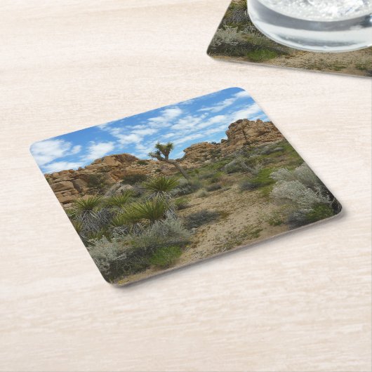 Barker Dam Loop Wandern im Joshua Tree Nationalpar Rechteckiger Pappuntersetzer (angewinkelt)