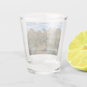 Barker Dam Loop Wandern im Joshua Tree Nationalpar Schnapsglas (Rückseite)