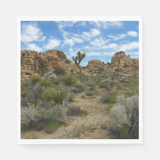Barker Dam Loop Wandern im Joshua Tree Nationalpar Serviette (Vorderseite)