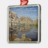 Barker Dam Reflection bei Joshua Tree I Ornament Aus Metall (Links)