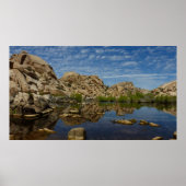 Barker Dam Reflection bei Joshua Tree I Poster (Vorne)