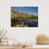 Barker Dam Reflection bei Joshua Tree I Poster (Küche)