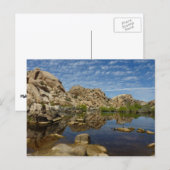Barker Dam Reflection bei Joshua Tree I Postkarte (Vorne/Hinten)