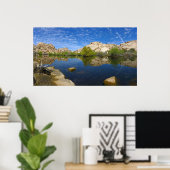 Barker Dam Reflection bei Joshua Tree II Poster (Heimbüro)