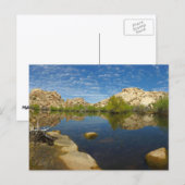 Barker Dam Reflection bei Joshua Tree II Postkarte (Vorne/Hinten)
