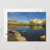 Barker Dam Reflection bei Joshua Tree II Postkarte (Vorne/Hinten)