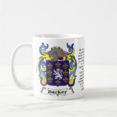 Barker-Familien-Wappen Tasse (Links)