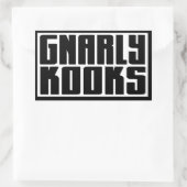 BARKER SKATEBOARDS (GNARLY KOOKS) Sticker (Tasche)