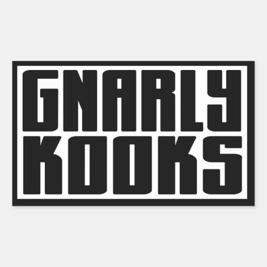 BARKER SKATEBOARDS (GNARLY KOOKS) Sticker (Vorderseite)