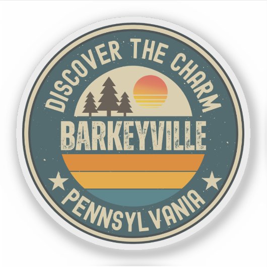 Barkeyville, Pennsylvania Aufkleber (Vorderseite)