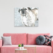 Barking Bull Dog Leinwanddruck (Insitu (Wohnzimmer))