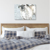 Barking Bull Dog Leinwanddruck (Insitu (Schlafzimmer))