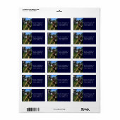 Barking German Shepherd Adressaufkleber (Vorne)