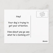 Barking Hund - Nachbarschaftsbeschwerde Postkarte (Rückseite)