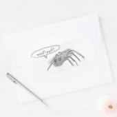 Barking Spider Ovaler Aufkleber (Umschlag)