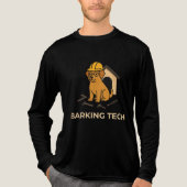 Barking Tech - Hunde Architect Vibes Tri-Blend Shirt (Vorderseite)