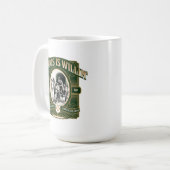 Barkis is Willin' Green Gold Literary Coffee Mug Kaffeetasse (Vorderseite Links)