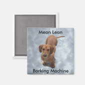 Barkmaschine für niedliche braune Dackel Magnet (Vorderseite/Rückseite)