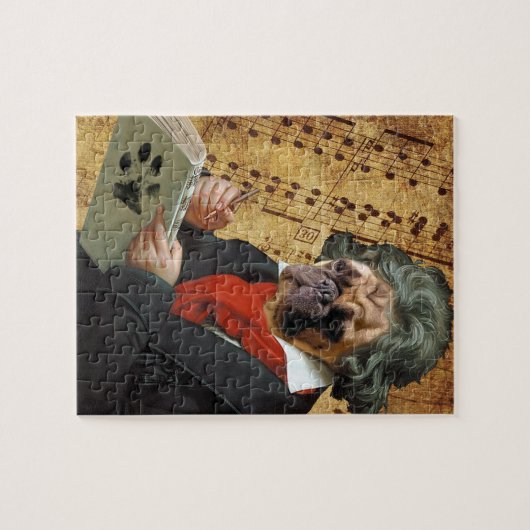 Barkthoven - der Beethoven-Mops Puzzle (Horizontal)