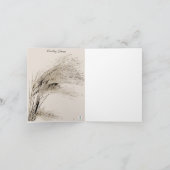 BARLEY GRASS FOTO NOTE CARD (Innenseite)