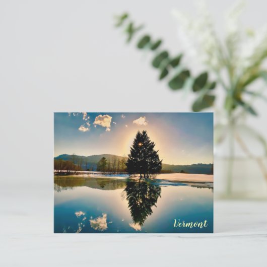 Barleywine-See, Vermont Postkarte (Stehend Vorderseite)