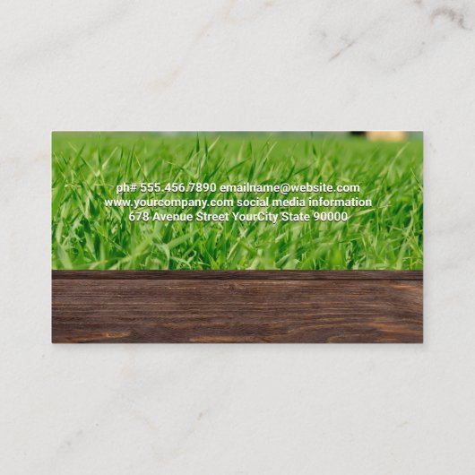 Barlogos | Farmland Traktor Business Card Visitenkarte (Rückseite)