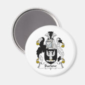 Barlow Familienwappen Magnet (Vorderseite/Rückseite)