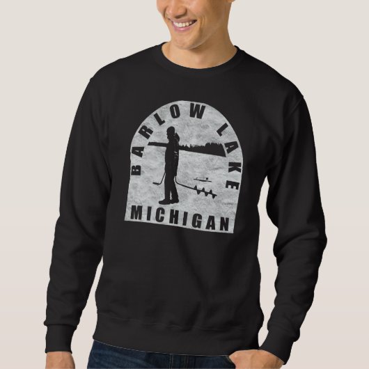 Barlow Lake Ice Fischen Sweatshirt (Vorderseite)