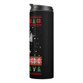 Barman Ugly Christmas Sweater Thermosbecher (Nach rechts gedreht)