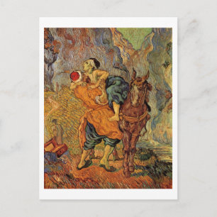 Barmherziger Samariter (nach Delacroix), Vincent v Postkarte