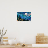 Barmherzigkeit am nächtlichen Himmel Poster (Küche)