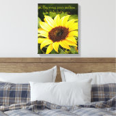 Barmherzigkeit, Frieden und Liebe Bibel Vers gewic Leinwanddruck (Insitu (Schlafzimmer))