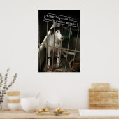 "Barmherzigkeit für Tiere"-Poster Poster (Küche)