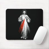Barmherzigkeit Jesu Katholischer Glaube Heilige Bi Mousepad (Mit Mouse)