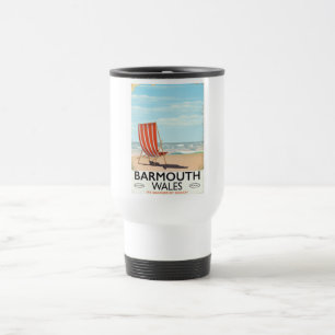 Barmouth Nordwales vintage Reiseposter Reisebecher
