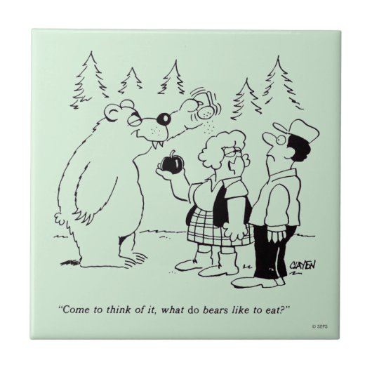 Bärn-Abendessen Fliese (Vorderseite)