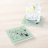 Bärn-Abendessen Glasuntersetzer (Schrägansicht)