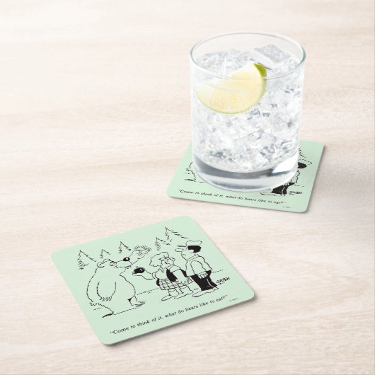 Bärn-Abendessen Rechteckiger Pappuntersetzer (Vor Ort)