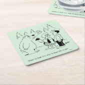 Bärn-Abendessen Rechteckiger Pappuntersetzer (angewinkelt)